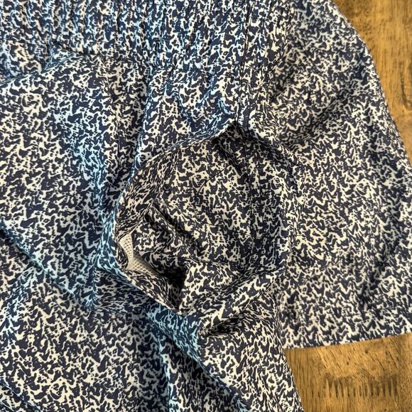 Slate & Stone Cabo Mesh Lined Swim Suit Trunks 5.5” Inseam Blue Pattern Size XL - Picture 8 of 9